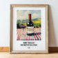 Brunello di Montalcino – Italian Red Wine, Vineyard Terrace Still Life, in wooden frame leaning on the floor
