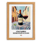 Vino Nobile di Montepulciano – Italian Red Wine, Vinoteca Print, set in oak frame