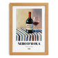 Nero d'Avola – Italian Red Wine, Vinoteca Painting, set in oak frame
