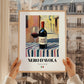 Nero d'Avola – Italian Red Wine, Enoteca Poster, styled in a charming Paris street view