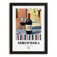 Nero d'Avola – Italian Red Wine, Enoteca Poster, in sleek black frame