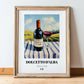 Dolcetto d'Alba – Italian Red Wine, Vinoteca Wall Art, in wooden frame leaning on the floor