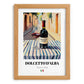 Dolcetto d'Alba – Italian Red Wine, Enoteca Poster, set in oak frame
