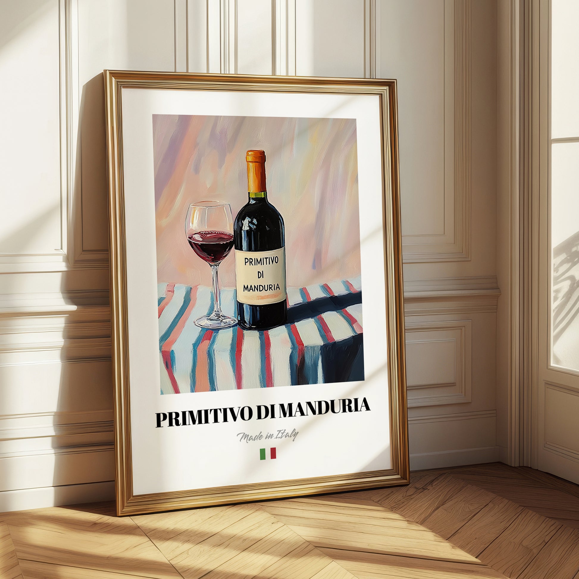 Primitivo di Manduria – Italian Red Wine, Wine Bar Poster