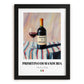 Primitivo di Manduria – Italian Red Wine, Wine Bar Poster, in sleek black frame