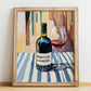 Primitivo di Manduria – Italian Red Wine, Enoteca Wall Art, no-text version framed in wood