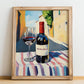 Valpolicella – Italian Red Wine, Tasting Room Poster, no-text version framed in wood