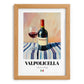 Valpolicella – Italian Red Wine, Bodega Print, set in oak frame