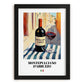 Montepulciano d'Abruzzo – Italian Red Wine, Wine Bar Poster, in sleek black frame