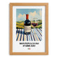 Montepulciano d'Abruzzo – Italian Red Wine, Wine Bar Wall Decor, set in oak frame