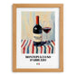 Montepulciano d'Abruzzo – Italian Red Wine, Bodega Poster, set in oak frame