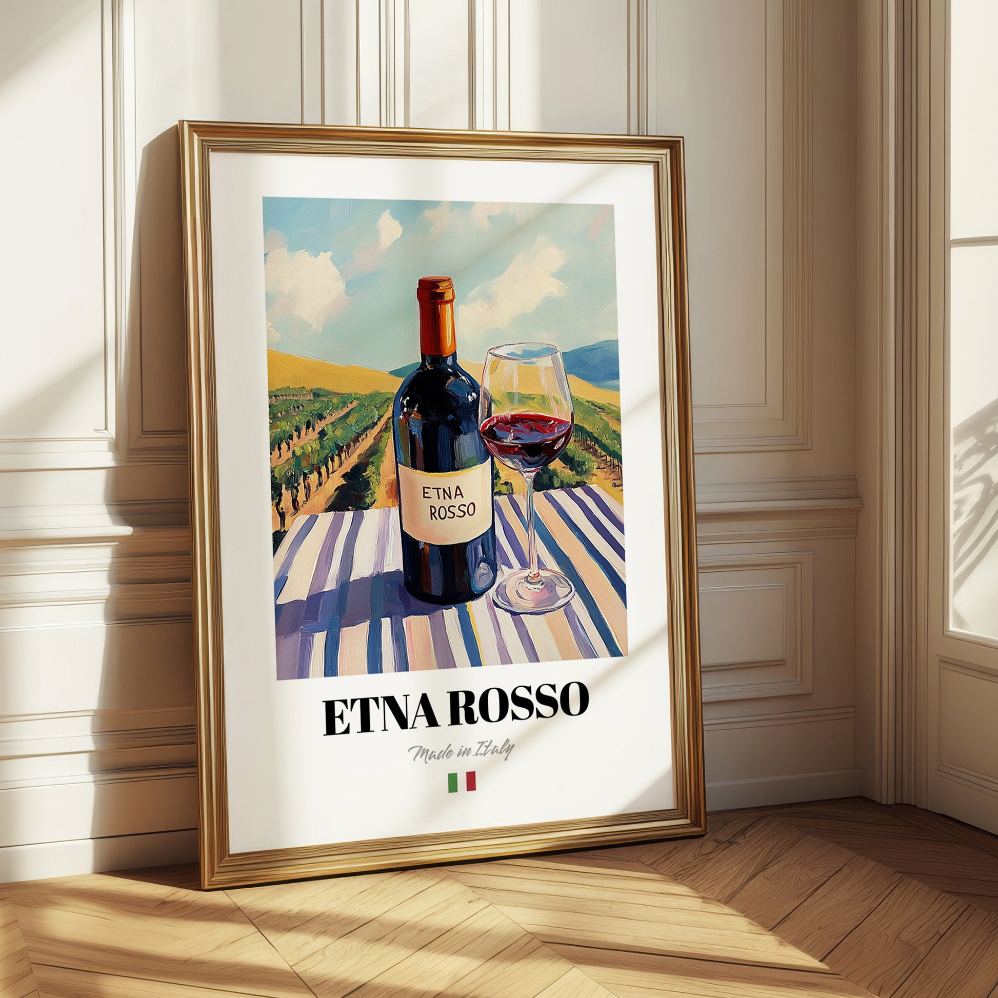 Etna Rosso – Italian Red Wine, Vinoteca Painting