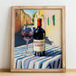 Morellino di Scansano – Italian Red Wine, Tasting Room Wall Art, no-text version framed in wood