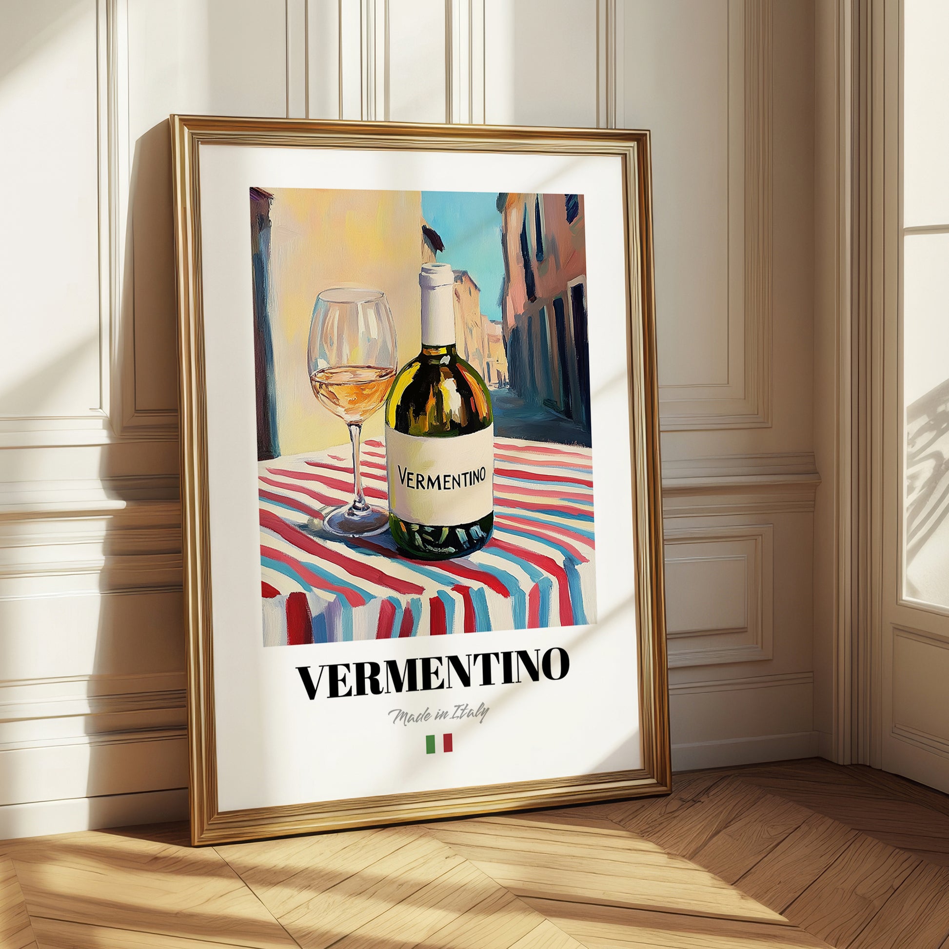 Vermentino – Italian White Wine, Vinoteca Print