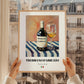 Trebbiano d'Abruzzo – Italian White Wine, Enoteca Wall Art, styled in a charming Paris street view