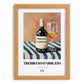 Trebbiano d'Abruzzo – Italian White Wine, Enoteca Wall Art, set in oak frame