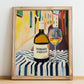 Trebbiano d'Abruzzo – Italian White Wine, Wine Bar Poster, no-text version framed in wood