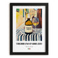 Trebbiano d'Abruzzo – Italian White Wine, Wine Bar Poster, in sleek black frame