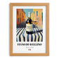 Fiano di Avellino – Italian White Wine, Wine Bar Illustration, set in oak frame