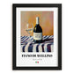 Fiano di Avellino – Italian White Wine, Bodega Poster, in sleek black frame
