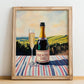 Trento DOC – Italian Sparkling Wine, Enoteca Wall Art, no-text version framed in wood